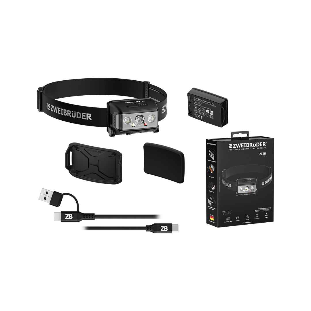 Zweibrüder ZB3H Lampe frontale 600 Lumens