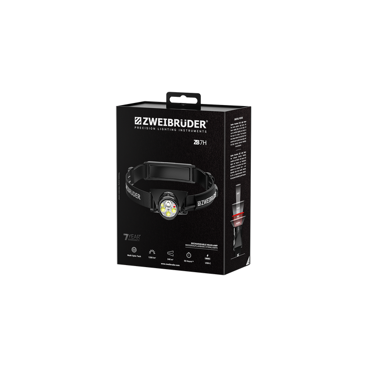 Zweibrüder ZB7H Lampe frontale 1200 Lumens