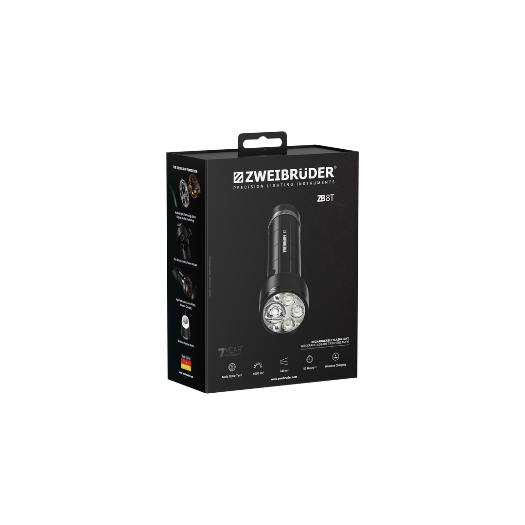 Zweibrüder ZB8T Lampe torche 4000 Lumens