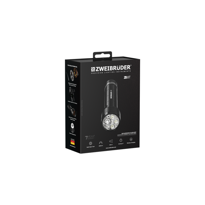 Zweibrüder ZB8T Lampe torche 4000 Lumens