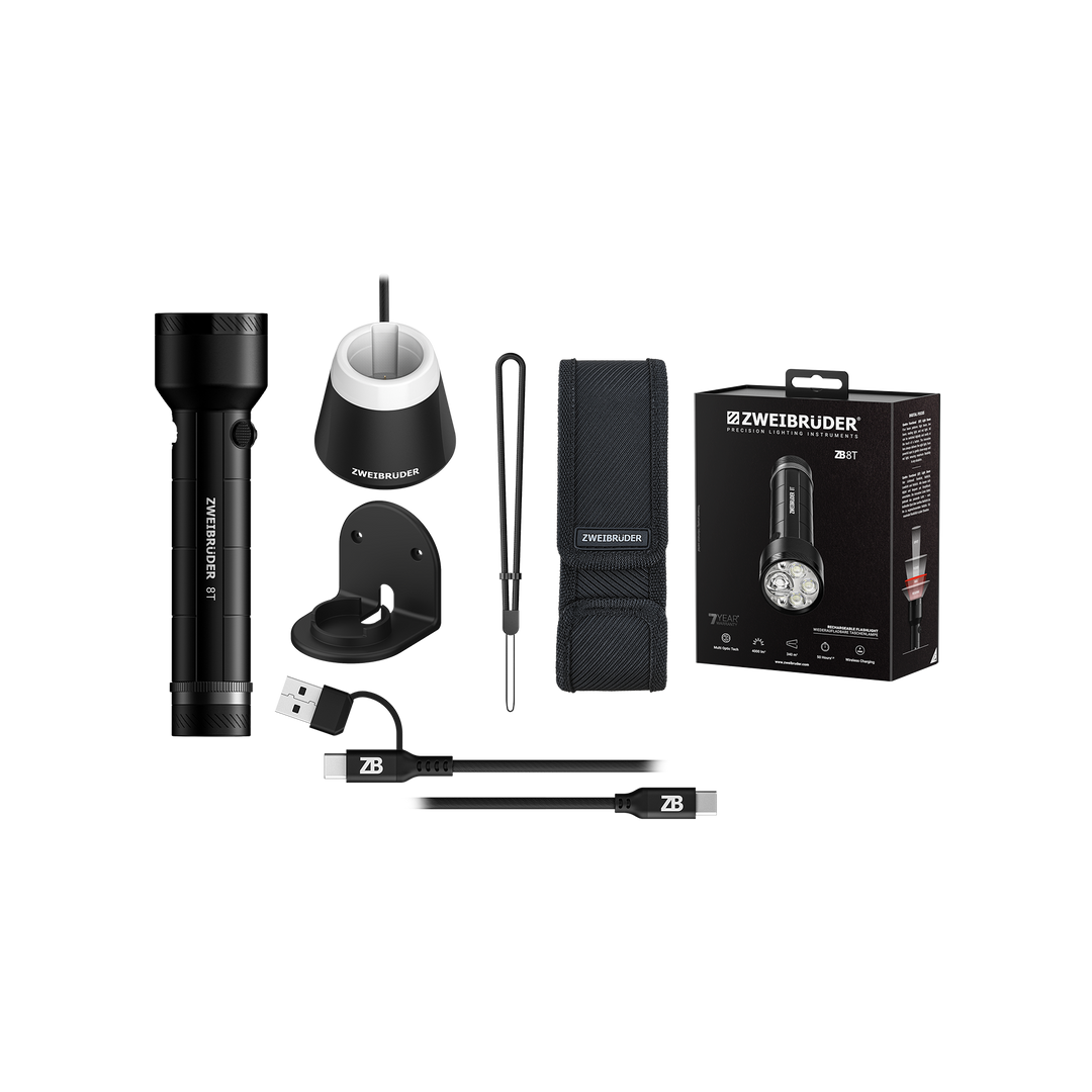 Zweibrüder ZB8T Lampe torche 4000 Lumens